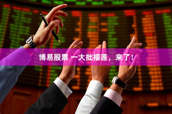 博易股票 一大批榴莲，来了！