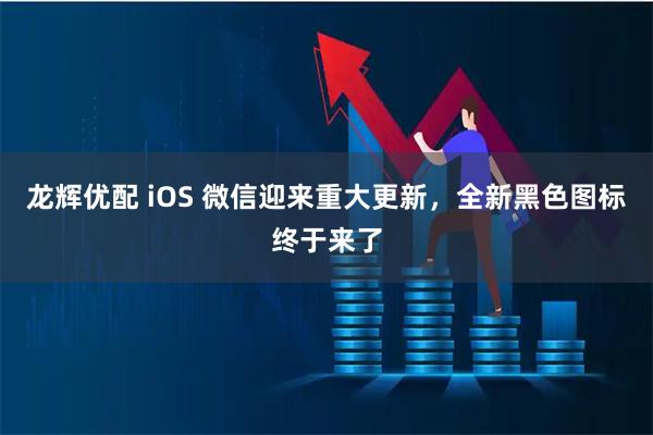 龙辉优配 iOS 微信迎来重大更新，全新黑色图标终于来了